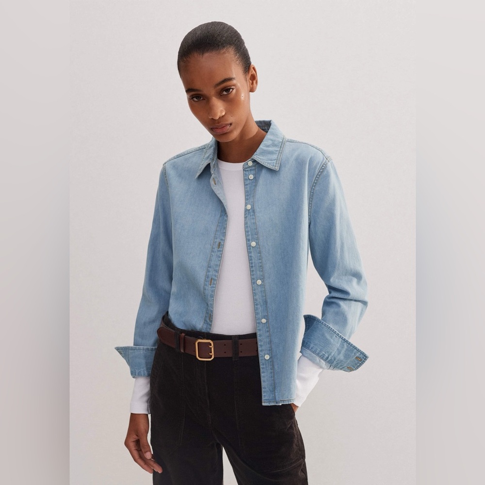 ME+EM
Denim Disruptor Shirt In